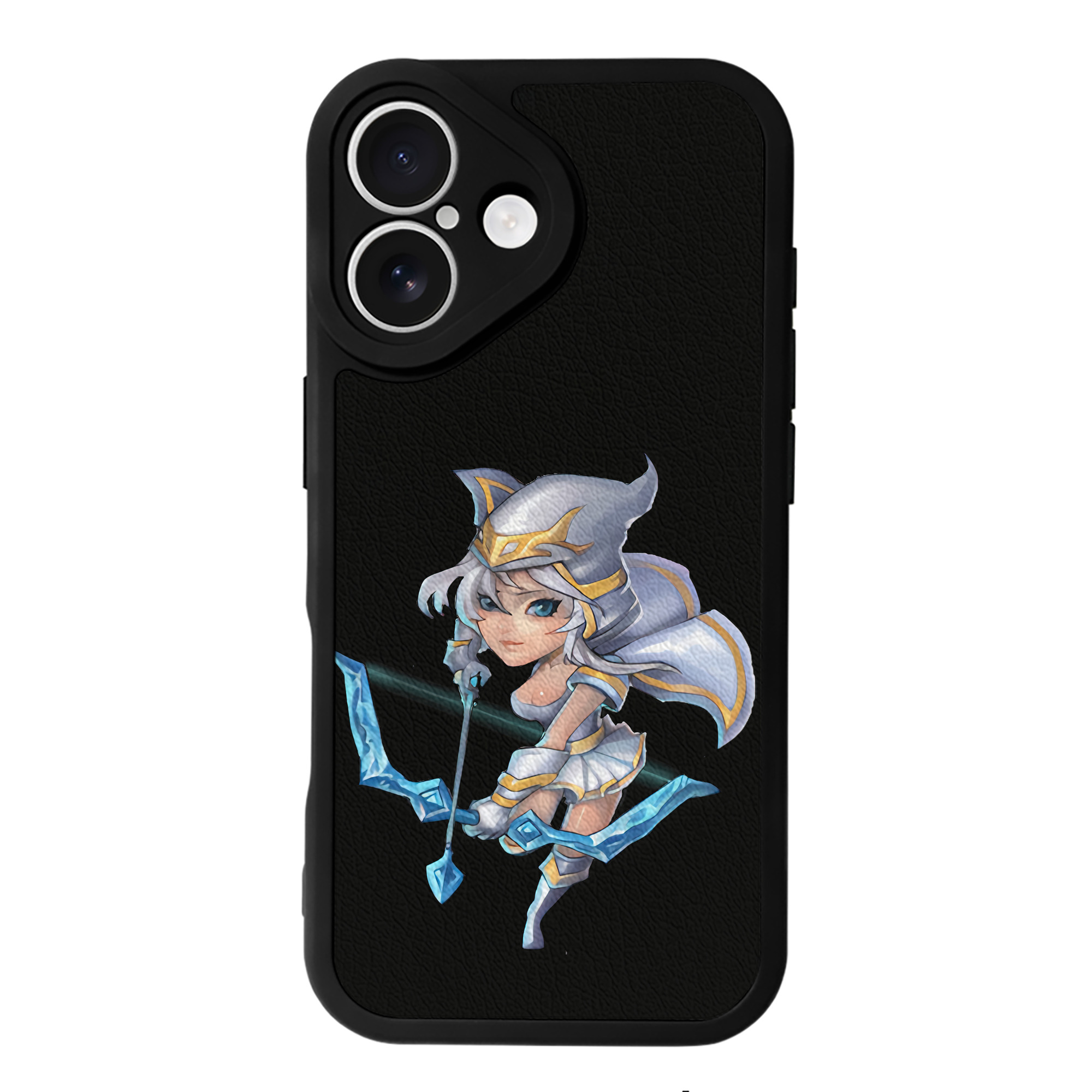 （画像用） リーグ・オブ・レジェンド League of Legends LOL 【iPhone 16シリーズ対応】シリコンスマホケース（レザー調） 材質：シリコン